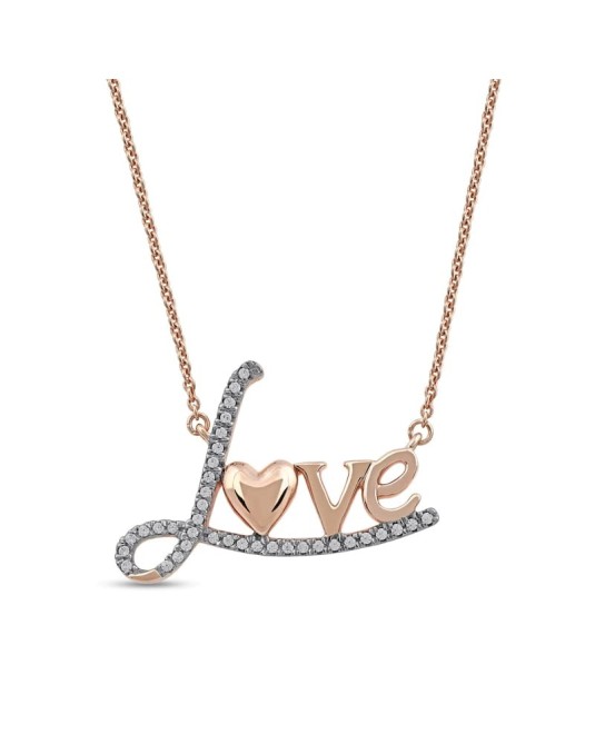 Ciondolo Love Oro Rosa 18k