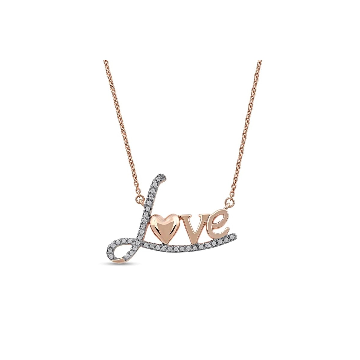Ciondolo Love Oro Rosa 18k