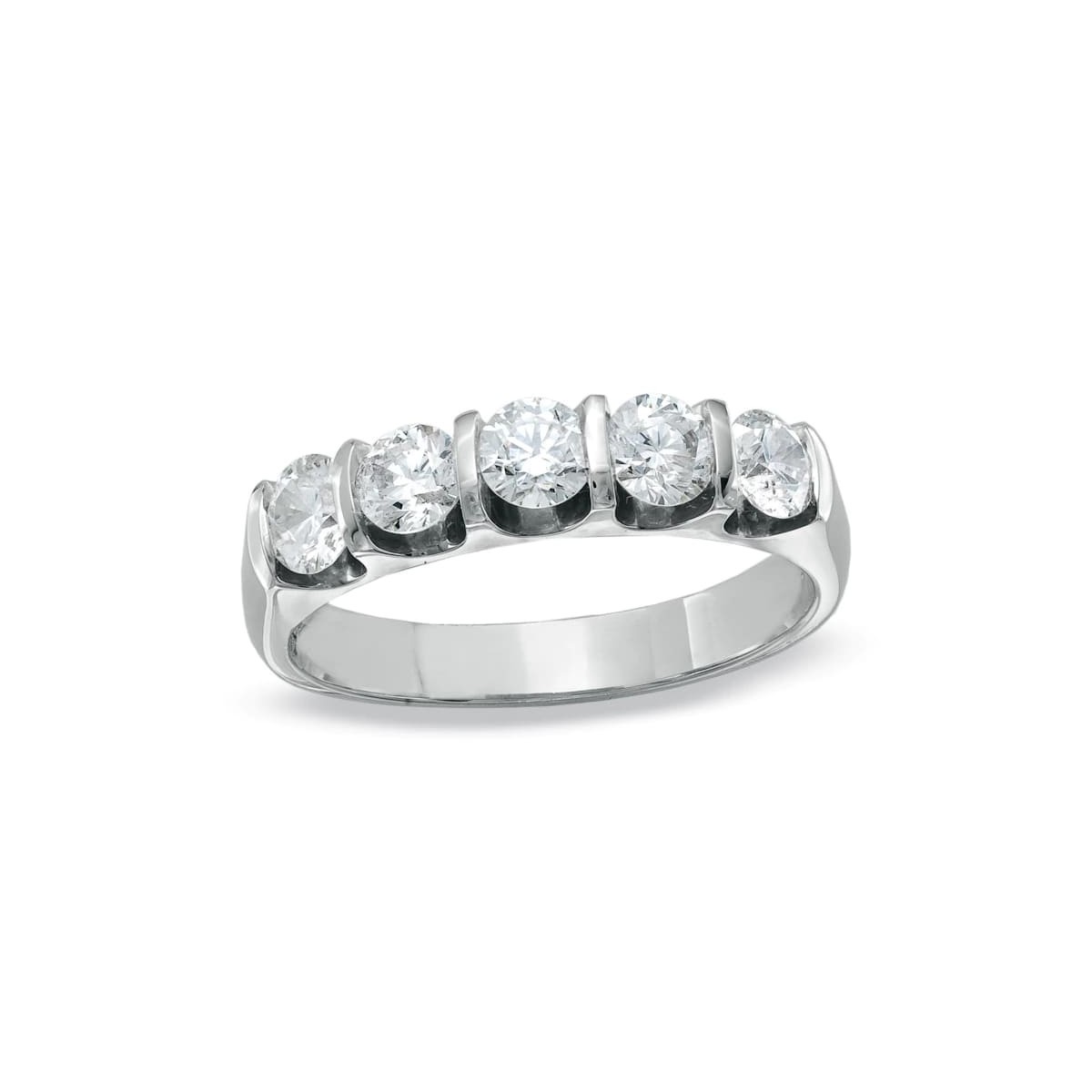 Anello Riviera Modello Scermino con diamanti