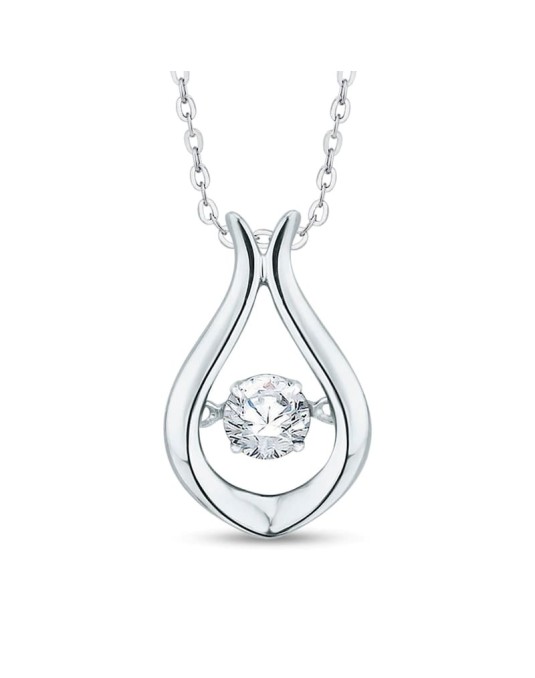 Ciondolo Goccia Con Diamante