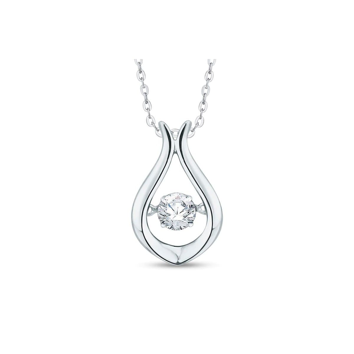 Ciondolo Goccia Con Diamante
