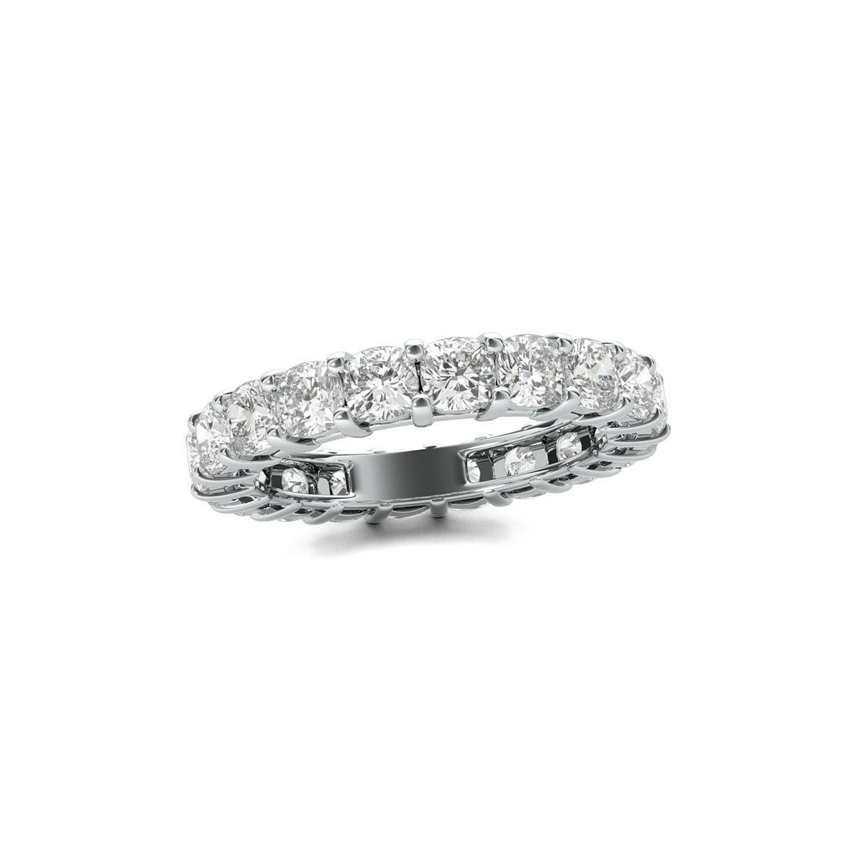Anello Eternity Modello Scermino con Diamanti