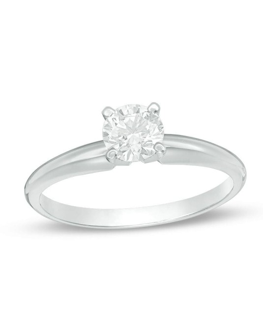 Solitario Modello Scermino con diamante