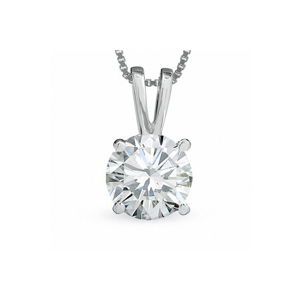 Ciondolo Oro Bianco Modello Kimberly con diamante