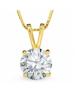 Ciondolo Oro Giallo Modello Scermino con diamante