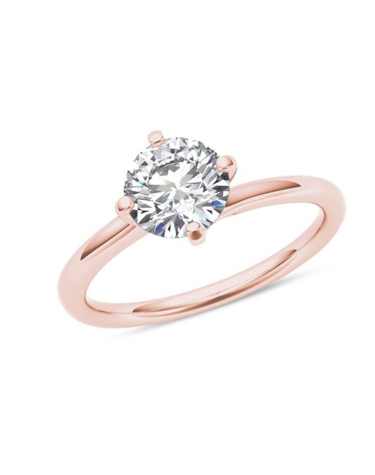 Anello Oro Rosa Stroili con diamante