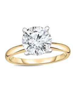 Anello Oro Giallo Scermino con diamante