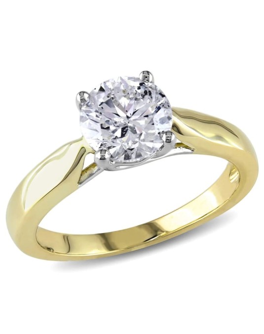 Solitario Modello Blue Nile con diamante
