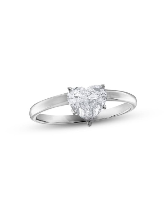 Anello Matrimonio Diamante Cuore di 1 carato