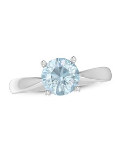 Anello Solitario Acquamarina di 1 carato