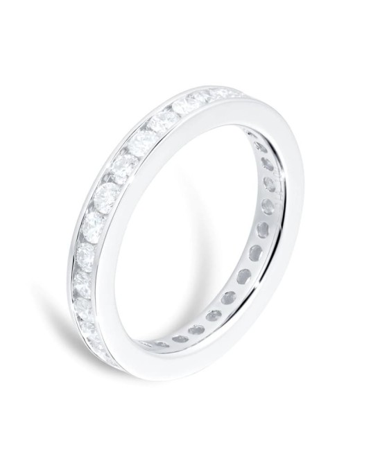 Anello Eternity Modello Edenly con Diamanti