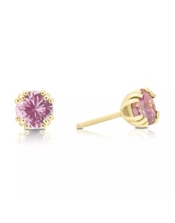 Orecchini Con Zaffiri Rosa di 1 carato