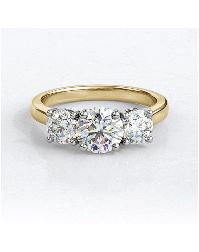 Anello Trilogy Modello Hermes con Diamanti