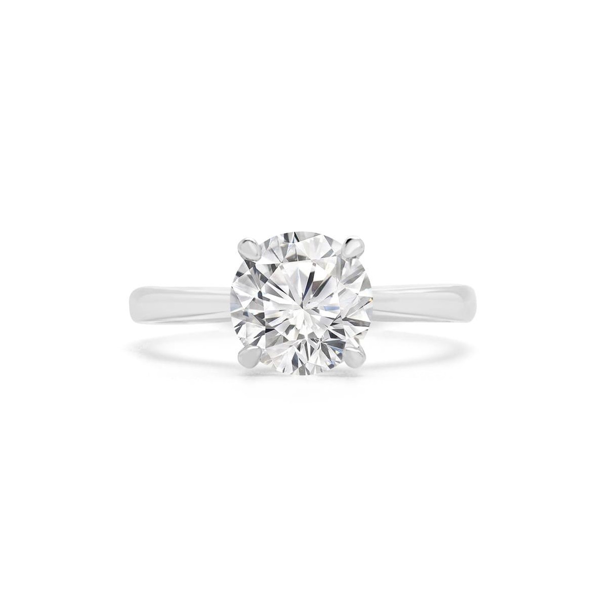Anello Di Fidanzamento In Oro Bianco