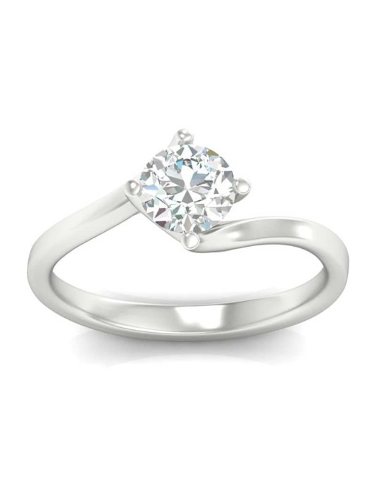 Anello Contrarie Modello Bulgari con Diamante