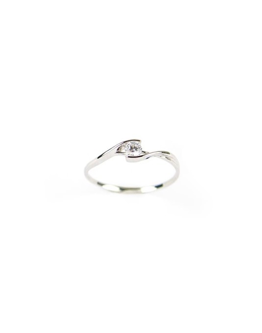 Anello Contrarie Modello Pandora con Diamante