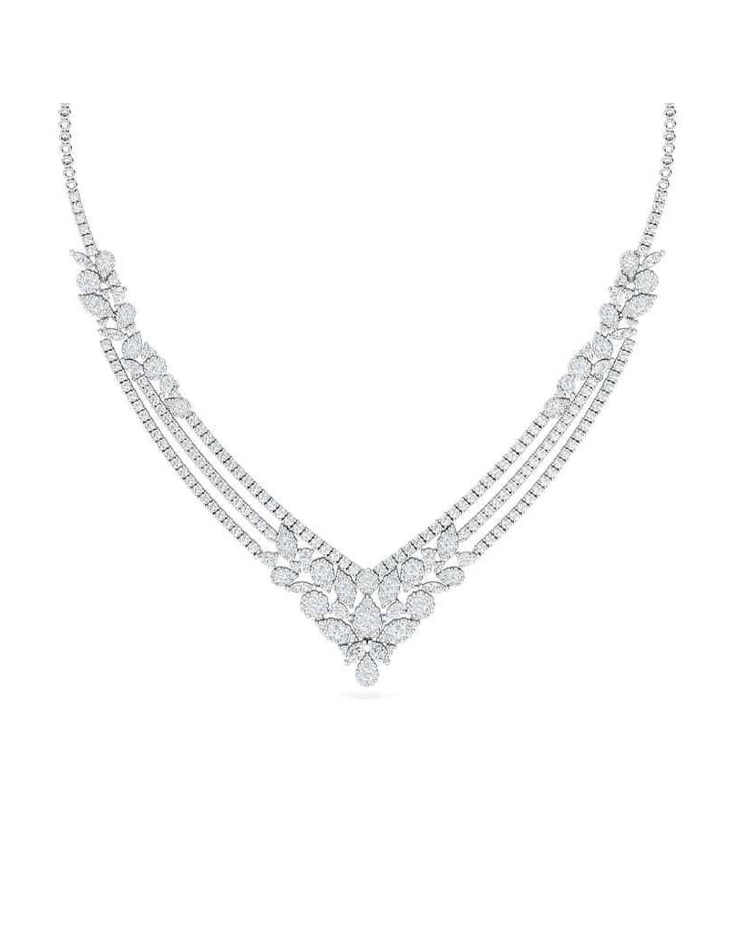 Collana Modello Tiffany con Diamanti
