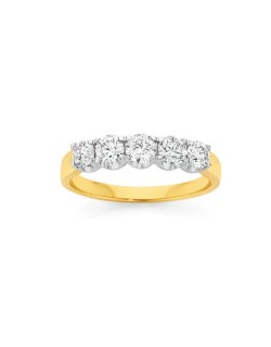 Anello Riviera Modello Piaget con diamanti