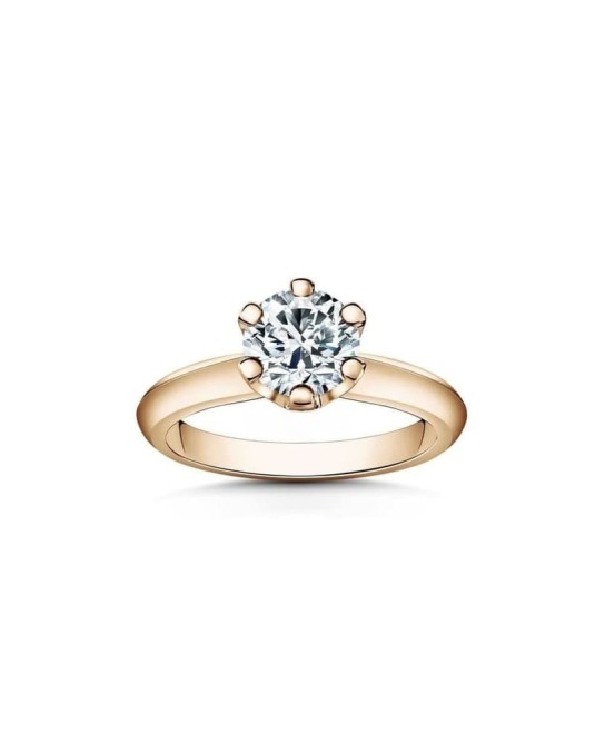 Anello Di Fidanzamento Modello Pandora con Diamante