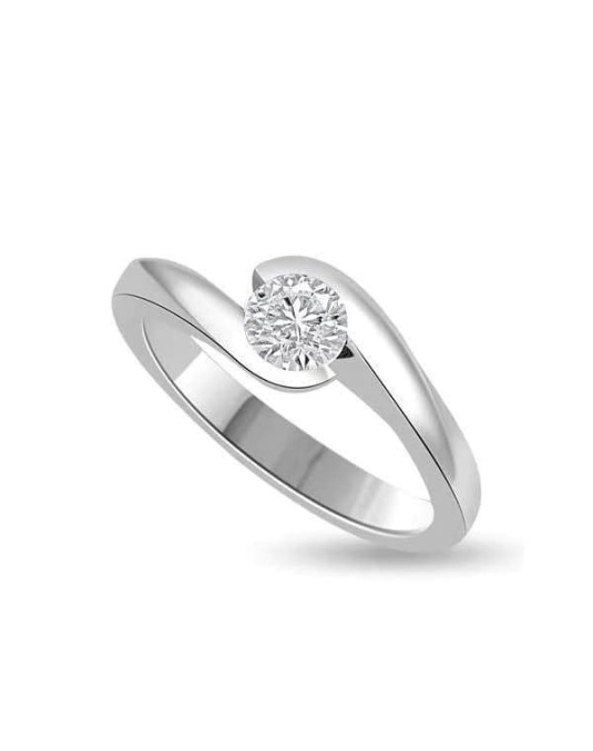 Anello Contrarie Modello Dior con Diamante