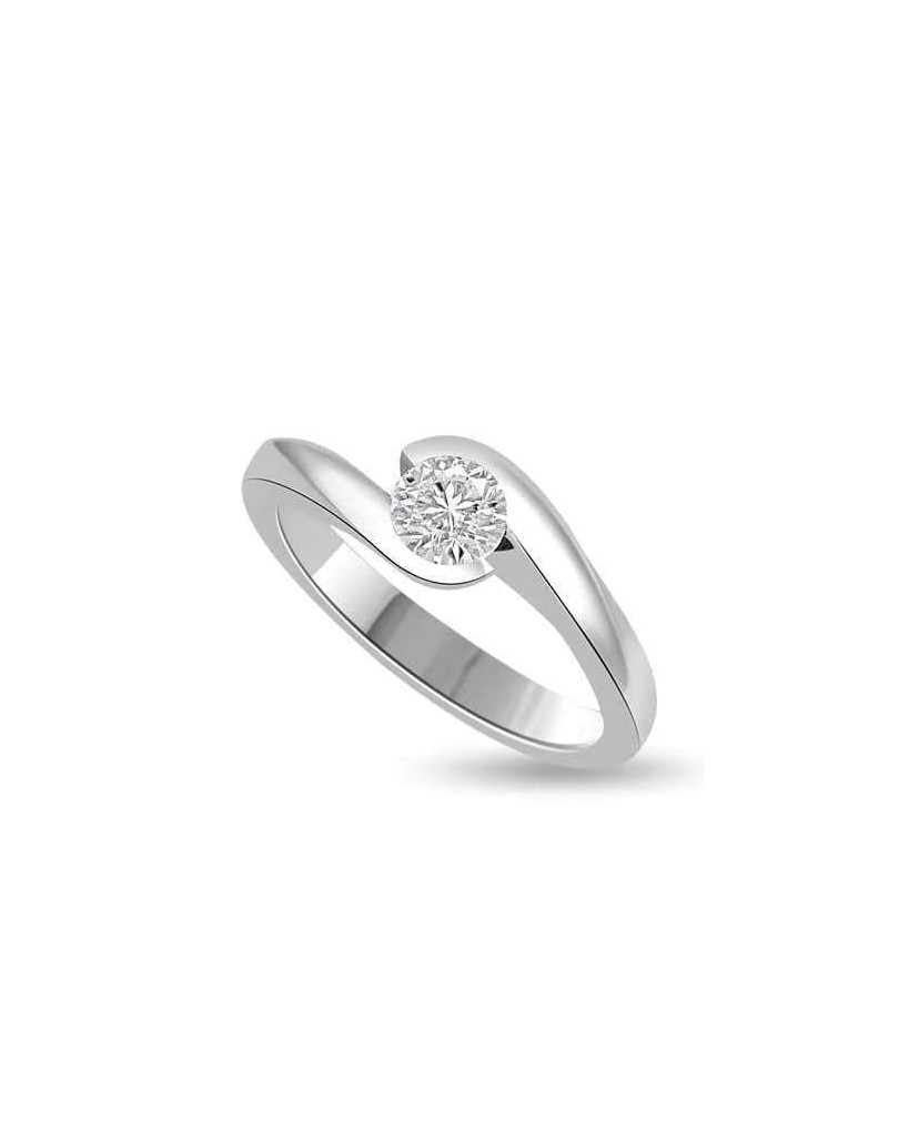 Anello Contrarie Modello Dior con Diamante