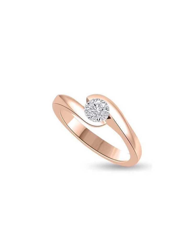 Anello Contrarie Edenly con Diamante