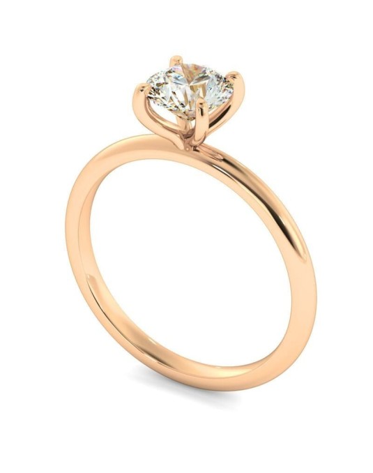 Anello Di Fidanzamento Modello Hermes con Diamante