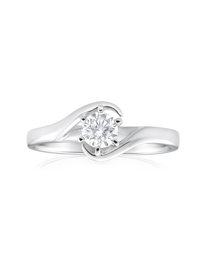 Anello Contrarie Blue Nile con Diamante