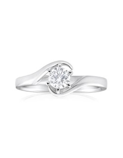 Anello Contrarie Blue Nile con Diamante
