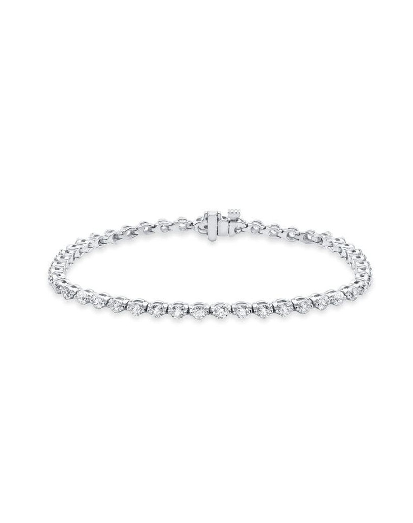 Braccialetto in Oro Bianco e Diamanti Naturali