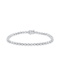 Bracciale Tennis di 18 cm con Diamanti