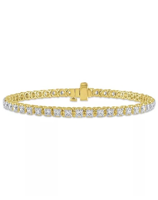 Bracciale in Oro Giallo Tennis con Diamanti