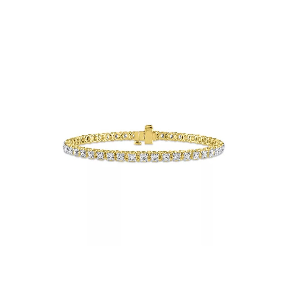 Braccialetto in Oro Giallo e Diamanti Naturali