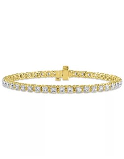 Braccialetto in Oro Giallo e Diamanti Naturali