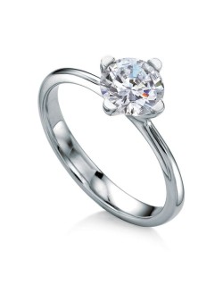 Solitario Anello Oro e Diamante Naturale