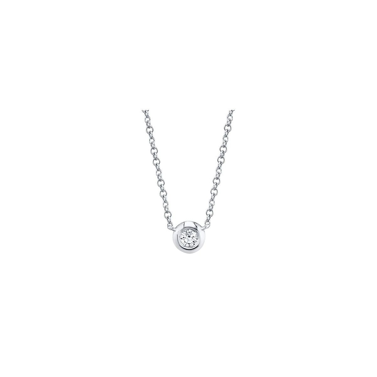 Ciondolo Con Diamante Punto Luce Naturale