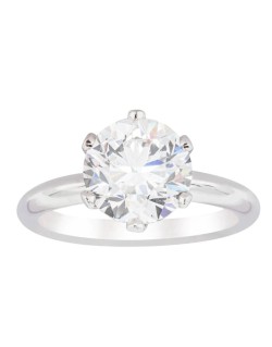 Anello Solitario Con Diamante Naturale