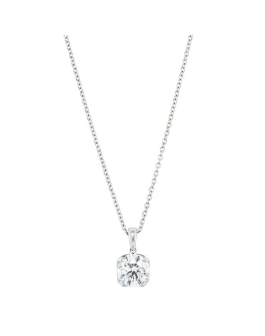Ciondolo Solitario Punto Luce con Diamante