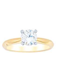 Anello Modello Solitario Oro Giallo