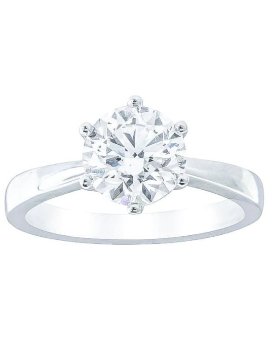Anello Platino Dior con Diamante
