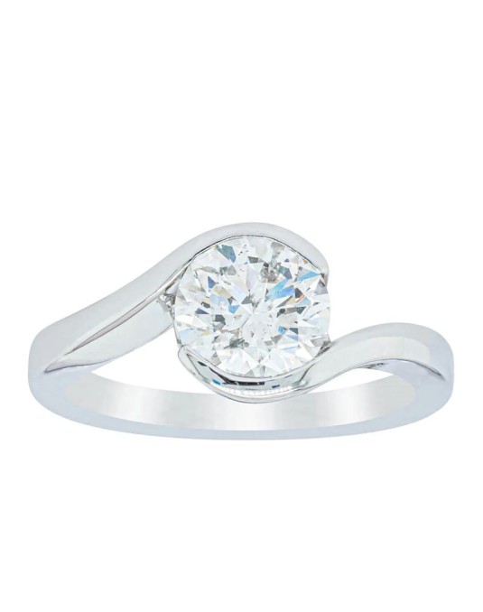 Anello Contrarie Modello De Beers con Diamante