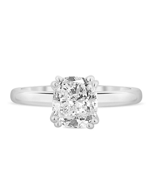 Anello Modello Tiffany Diamante Cushion Naturale