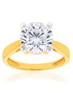 Anello Solitario Modello Etsy con Diamante