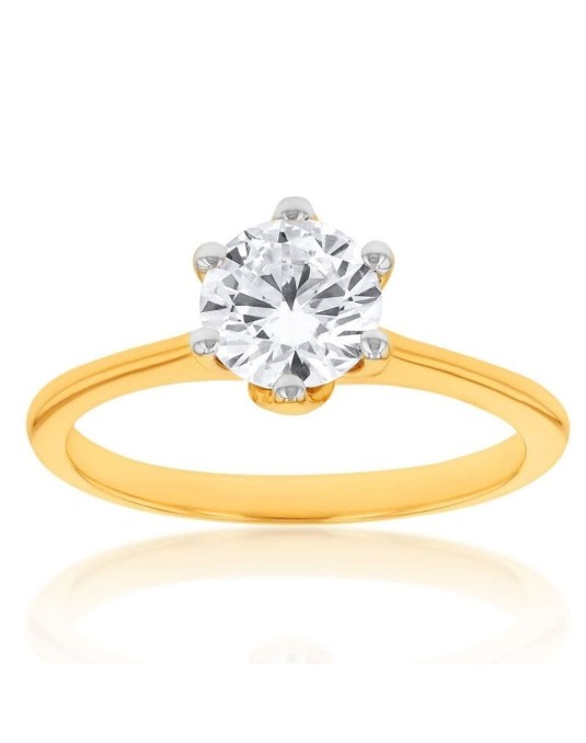 Anello Di Matrimonio Modello Etsy con Diamante