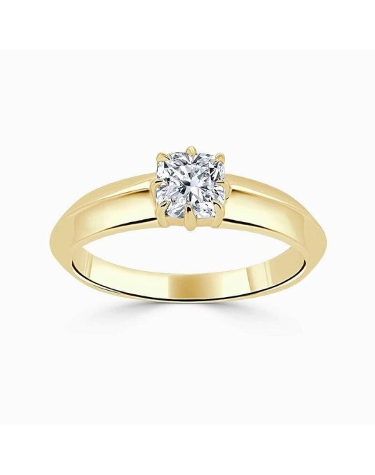 Anello Swarovski Diamante Cushion Naturale