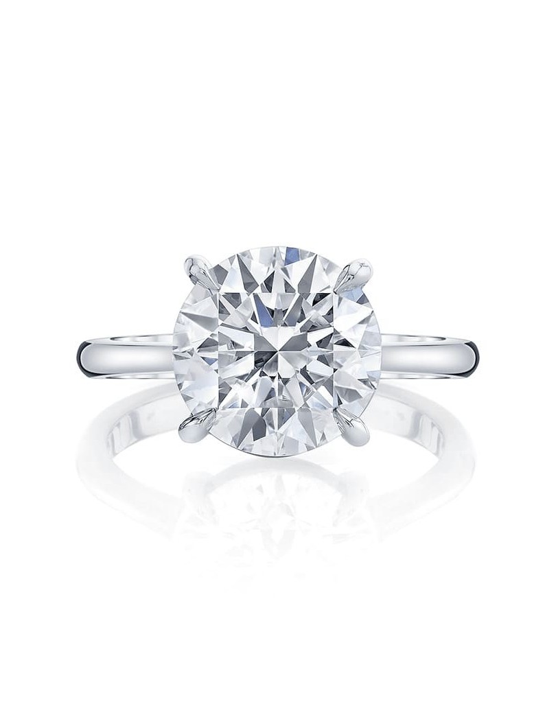 Anello Solitario Con Diamante Naturale D-VVS2