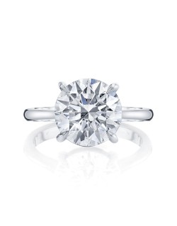 Anello Solitario Con Diamante Naturale D-VVS2