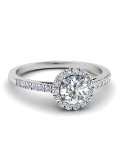 Anello Halo con Diamanti