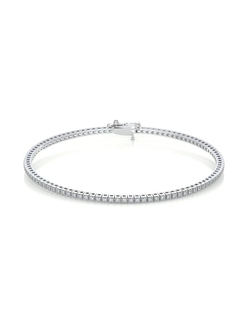 Braccialetto Cartier Modello Tennis con diamanti