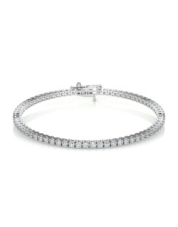 Bracciale Stile Tiffany Tennis Con Diamanti 5 carati